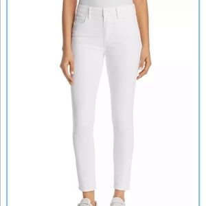 Paige Hoxton White Ankle Skinny Jeans